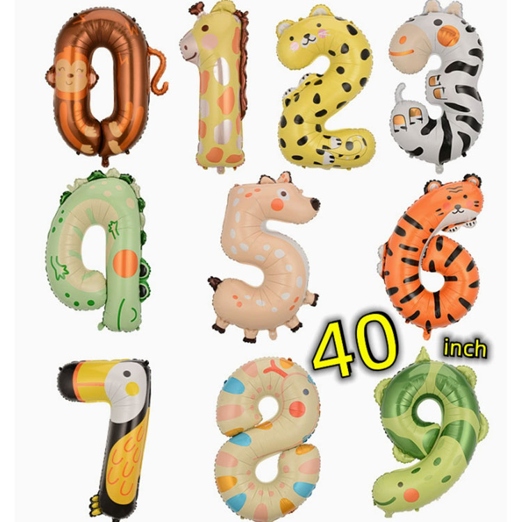 40palcové fóliové balónky se zvířaty