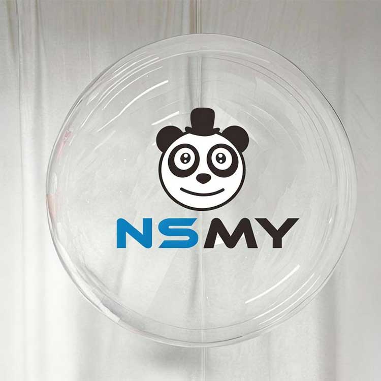 48palcové kulaté průhledné balónky Bobo