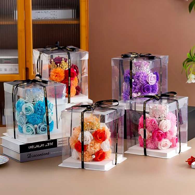 Dárková krabička květ růže