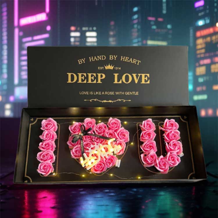 Růžové dárkové krabičky