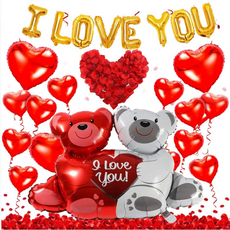 Valentýn fóliové balónky